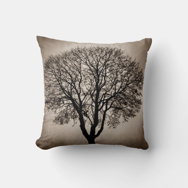 Boomsilhouet ontwerp 205 kussen (Voorkant)