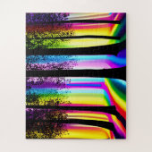 Boomsilhouetten in Rainbow Enchanted Forest Legpuzzel (Verticaal)