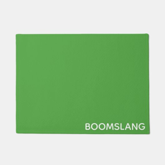 Boomslang groene kleurnaam deurmat (Voorkant)