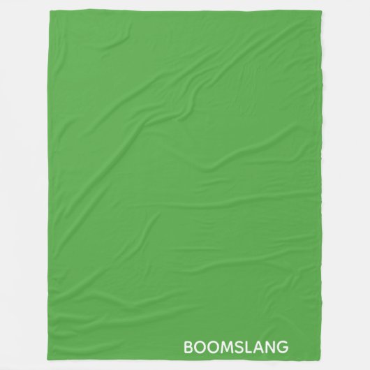Boomslang groene kleurnaam fleece deken (Voorkant)