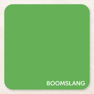 Boomslang groene kleurnaam kartonnen onderzetters