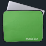 Boomslang groene kleurnaam laptop sleeve<br><div class="desc">Boomslang groene kleurnaam</div>