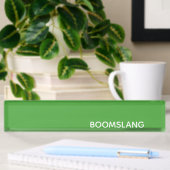Boomslang groene kleurnaam naambordje