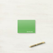 Boomslang groene kleurnaam post-it® notes (Op bureau)