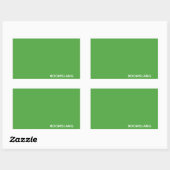 Boomslang groene kleurnaam rechthoekige sticker (Vel)
