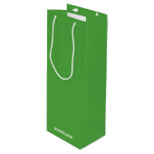 Boomslang groene kleurnaam wijn cadeautas (Voorkant Gekanteld)