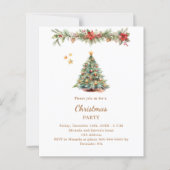 Boomslinger rode QR kerstfeest uitnodiging (Voorkant)