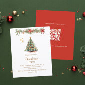 Boomslinger rode QR kerstfeest uitnodiging
