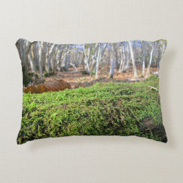 Boomsluimers in het herfstmos - gepersonaliseerd accent kussen