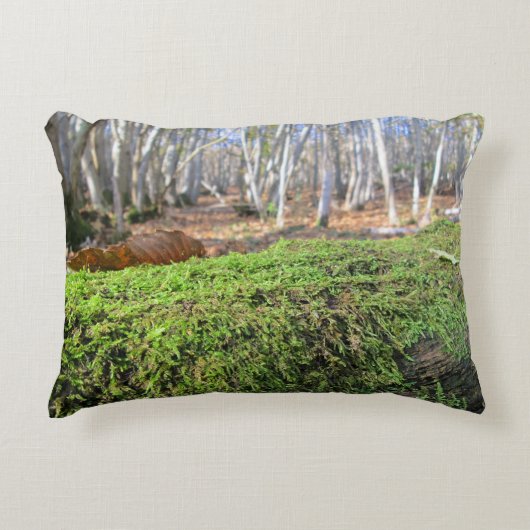 Boomsluimers in het herfstmos - gepersonaliseerd accent kussen (Voorkant)