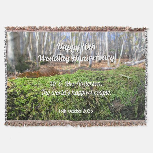 Boomsluimers in het herfstmos - gepersonaliseerd deken