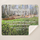 Boomsluimers in het herfstmos - gepersonaliseerd sherpa deken