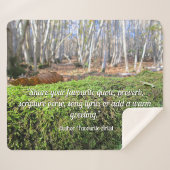 Boomsluimers in het herfstmos - gepersonaliseerd sherpa deken