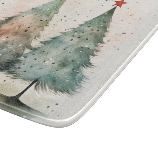 Boomsnijplank, Wintersnijplank, Glas Snijplank (Hoek)