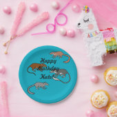 boomspitsmuizen papieren bordje (Feest)