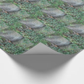 Boomstam en vijver in het bos cadeaupapier (Hoek)