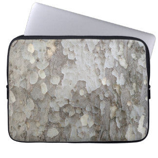 Boomstam patroon klassieke ronde sticker laptop sleeve