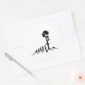 boomstam ronde sticker (Envelop)