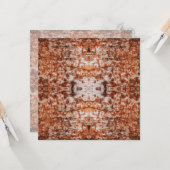 Boomstam Uitgesneden Foto Mixed Media Herhalend Pa Kaart (Voorkant / Achterkant in situ)