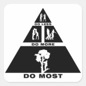 boomstam vierkante sticker (Voorkant)