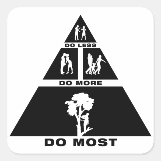 boomstam vierkante sticker (Voorkant)