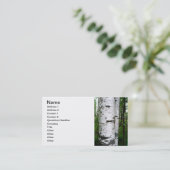 boomstam visitekaartje (Staand voorkant)