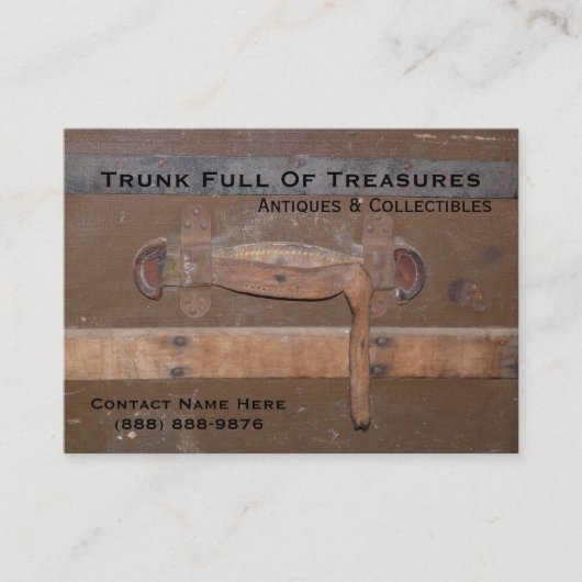  boomstam voor Antieke en verzamelobjecten Visitekaartje (Voorkant)