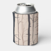 Boomstammen: levenloos bos silhouet. blikjeskoeler (Blikje Achterkant)