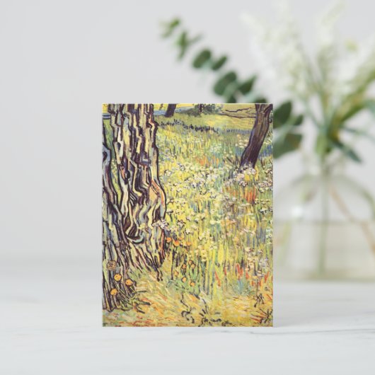 boomstammen van Vincent van Gogh Briefkaart (Staand voorkant)
