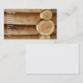 boomstammen visitekaartje (Voorkant / Achterkant)