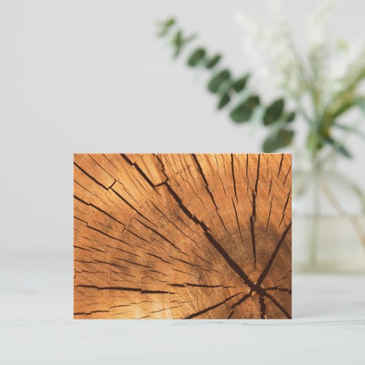 boomstamringen briefkaart (Staand voorkant)