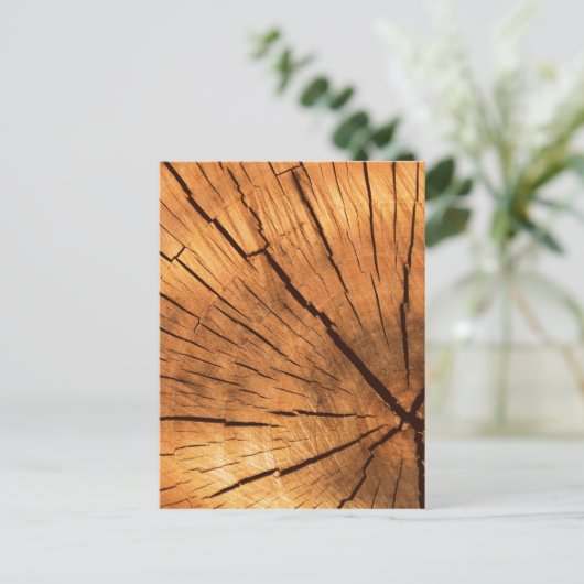 boomstamringen briefkaart (Staand voorkant)