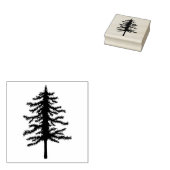 Boomstempel, Kerstmis, dennenboom Rubberstempel (Gestempeld)