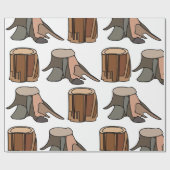 Boomstomp Cadeaupapier (Vlak)