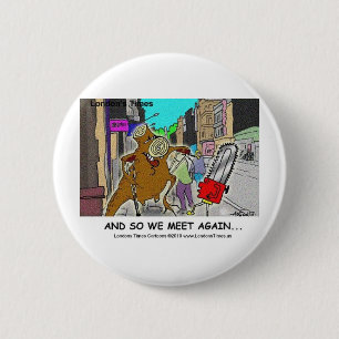 Boomstomp Vs Ketenzaag Grappige Mokken Kaarten Cad Ronde Button 5,7 Cm