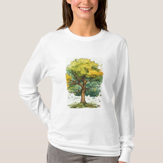 boomstructuur opslaan t-shirt (Voorkant)
