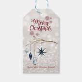 Boomtak Decoraties Glittery Bokeh Cadeaulabel (Voorkant)