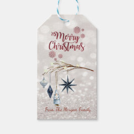 Boomtak Decoraties Glittery Bokeh Cadeaulabel