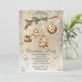 Boomtak, Ornamenten, gouden sterren Kaart (Staand voorkant)