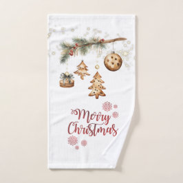 Boomtak, Ornamenten, sterren kerst Bad Handdoek