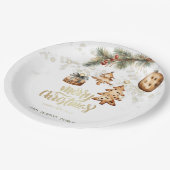 Boomtak, Ornamenten, sterren Papieren Bordje (Gekanteld)