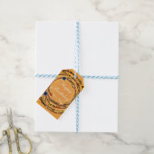 Boomtakken Bloem Geel Aangepaste Cadeaubijsluiter Cadeaulabel (Met Touw)