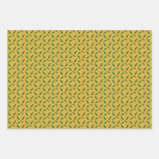 boomtakken in de bosbouw inpakpapier vel (Voorkant 2)