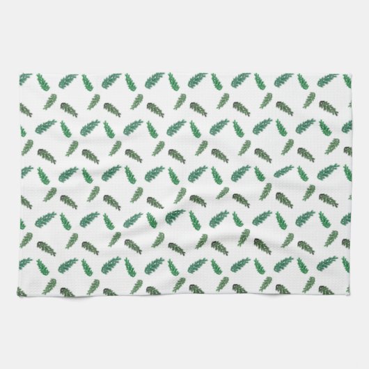 boomtakken in de bosbouw theedoek (Horizontaal)