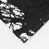 boomtakken in het hoge contrast van de winter fleece deken (Hoek)