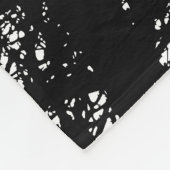 Boomtakken in het hoge contrast van de winter v2 fleece deken (Hoek)