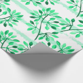 boomtakken met bladeren cadeaupapier (Hoek)