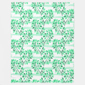 boomtakken met bladeren fleece deken (Voorkant)