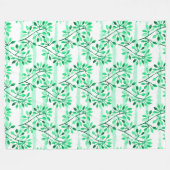 boomtakken met bladeren fleece deken (Voorkant (Horizontaal))