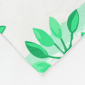 boomtakken met bladeren fleece deken (Hoek)